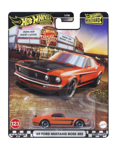 MTGJT68_JBL20,Hot Wheels Premium Boulevard Masinuta Metalica Ford Mustang Boss 302 69 Scara 1:64