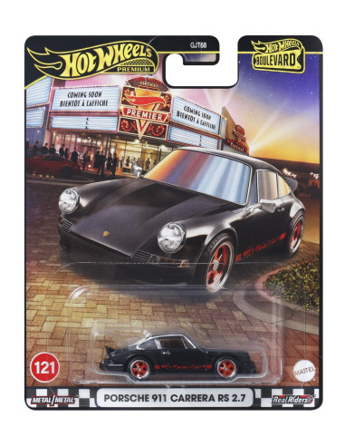 MTGJT68_JBL19,Hot Wheels Premium Boulevard Masinuta Metalica Porsche 911 Carrera Rs 2.7 Scara 1:64