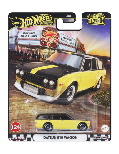 MTGJT68_JBL21,Hot Wheels Premium Boulevard Masinuta Metalica Datsun 510 Wagon Scara 1:64