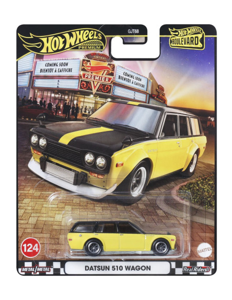 MTGJT68_JBL21,Hot Wheels Premium Boulevard Masinuta Metalica Datsun 510 Wagon Scara 1:64
