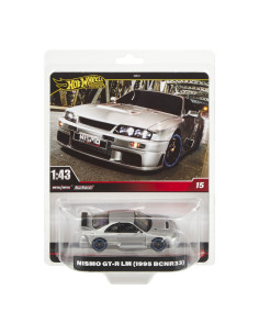 MTHMD41_HWT02,Hot Wheels Premium Real Riders Masinuta Metalica Nismo Gt-r Lm 1995 Bcnr33 Scara 1:43