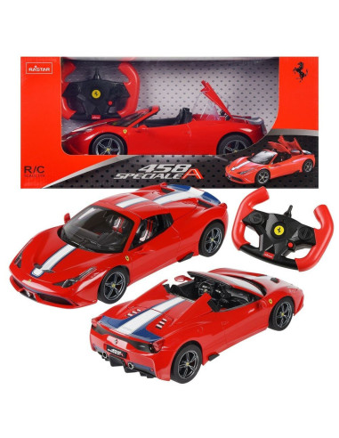 Ras74500_Rosu,Masina Cu Telecomanda Ferrari 458 Speciale A Rosu Scara 1 La 14
