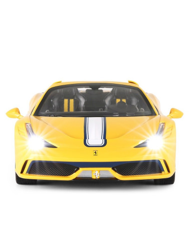 Ras74500_Galben,Masina Cu Telecomanda Ferrari 458 Speciale A Galben Scara 1 La 14