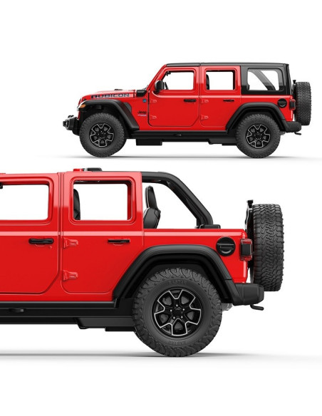 Ras64610_Rosu,Masinuta Metalica Jeep Wrangler Rubicon 4xe Rosu Scara 1 La 24