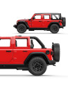 Ras64610_Rosu,Masinuta Metalica Jeep Wrangler Rubicon 4xe Rosu Scara 1 La 24