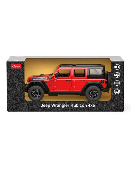 Ras64621_Rosu,Masinuta Metalica Jeep Wrangler Rubicon 4xe Rosu Cu Scara 1 La 32