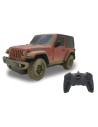 Ras79500_Muddy,Masina Cu Telecomanda Jeep Wrangler Muddy Rosu Cu Scara 1 La 24