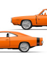 Ras64410,Masinuta Metalica Dodge Charger R/t 1970 Portocaliu Scara 1 La 36