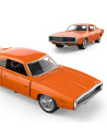 Ras64410,Masinuta Metalica Dodge Charger R/t 1970 Portocaliu Scara 1 La 36