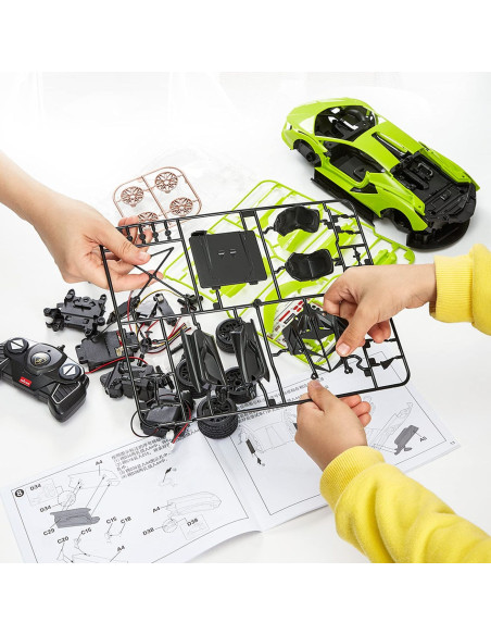 Ras97400,Masinuta Construibila Cu Telecomanda Lamborghini Sian Fkp 37 Scara 1 La 18