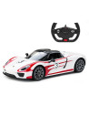 Ras70710_Alb,Masina Cu Telecomanda Porsche 918 Spyder Weissach Alb Scara 1 La 14