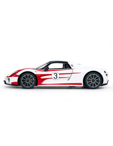 Ras70710_Alb,Masina Cu Telecomanda Porsche 918 Spyder Weissach Alb Scara 1 La 14