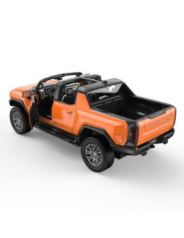 Ras93000_Portocaliu,Masina Cu Telecomanda Gmc Hummer Ev Portocaliu Scara 1 La 16