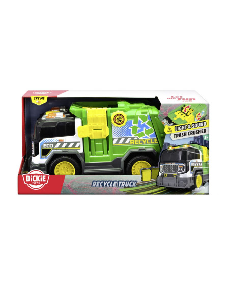 VV-203306021,Dickie Camion De Reciclare Cu Lumini Si Sunete 30cm