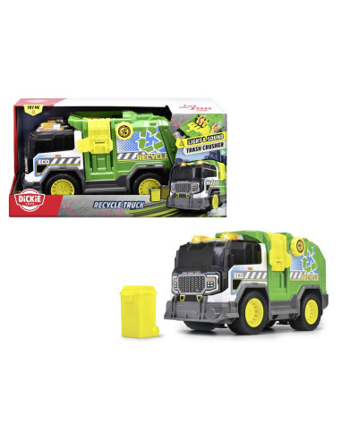 VV-203306021,Dickie Camion De Reciclare Cu Lumini Si Sunete 30cm