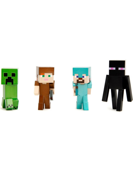 VV-253262004,Jada Minecraft Set 4 Figurine Metalice 6.5cm