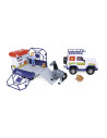 VV-109252624038,Pompierul Sam Vehicul Salvare Animale Cu Figurine Si Remorca