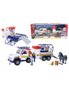 VV-109252624038,Pompierul Sam Vehicul Salvare Animale Cu Figurine Si Remorca