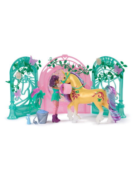 VV-6072051,Unicorn Academy Set Papusa Ava Si Unicornul Leaf Cu Accesorii