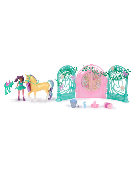 VV-6072051,Unicorn Academy Set Papusa Ava Si Unicornul Leaf Cu Accesorii