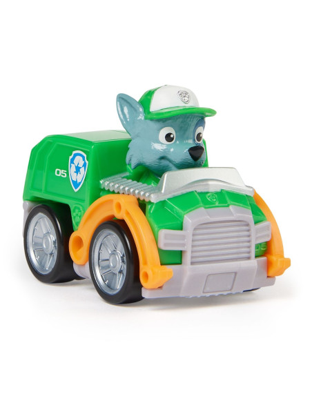 VV-6070433_20148849,Patrula Catelusilor Pup Squad Racers Vehicul Cu Figurina Rocky