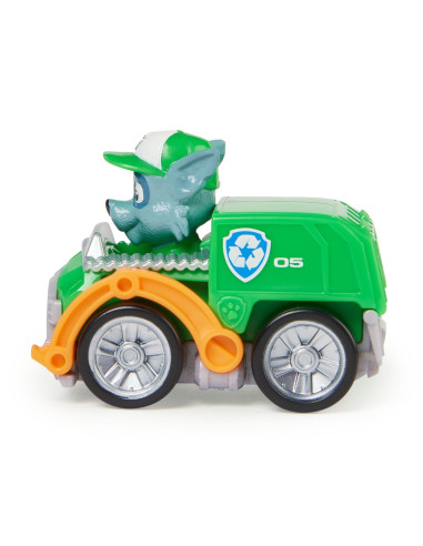 VV-6070433_20148849,Patrula Catelusilor Pup Squad Racers Vehicul Cu Figurina Rocky