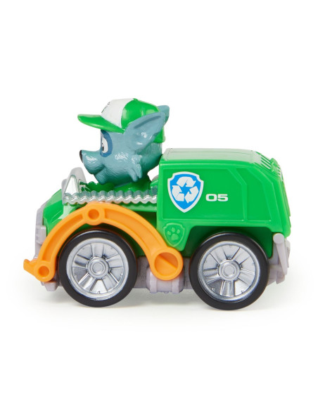 VV-6070433_20148849,Patrula Catelusilor Pup Squad Racers Vehicul Cu Figurina Rocky