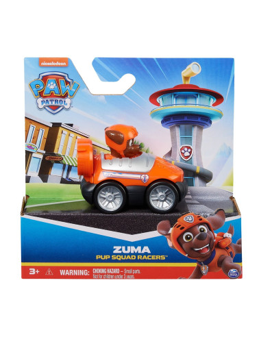VV-6070433_20148850,Patrula Catelusilor Pup Squad Racers Vehicul Cu Figurina Zuma