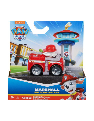 VV-6070433_20147941,Patrula Catelusilor Pup Squad Racers Vehicul Cu Figurina Marshall