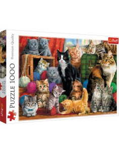VV-10555,Puzzle Trefl 1000 Intalnirea Pisicutelor