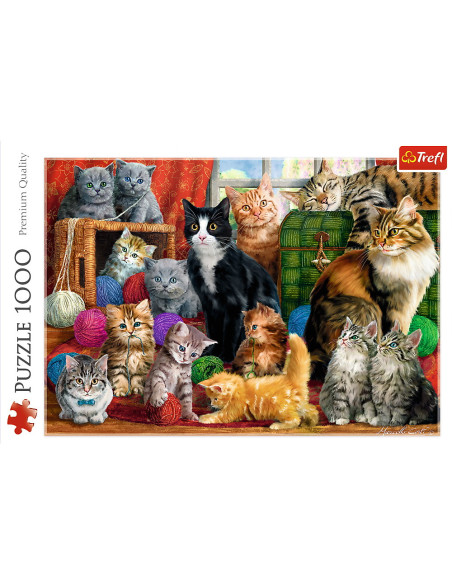 VV-10555,Puzzle Trefl 1000 Intalnirea Pisicutelor