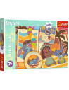 VV-13304,Puzzle Trefl 200 Stitch La Plaja Cu Lilo Si Stitch