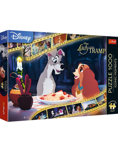 VV-10830,Puzzle Trefl 1000 Premium Plus Disney Doamna Si Vagabondul