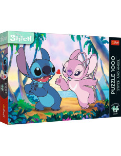 VV-12079,Puzzle Trefl 1000 Premium Plus Disney Lilo Si Stitch Angel Si Stitch La Plimbare
