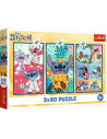 VV-34885,Puzzle Trefl 3x800 Stitch Lumea Lui Stitch