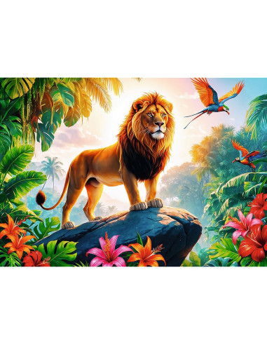 VV-13329,Puzzle Trefl 200 Regele Junglei