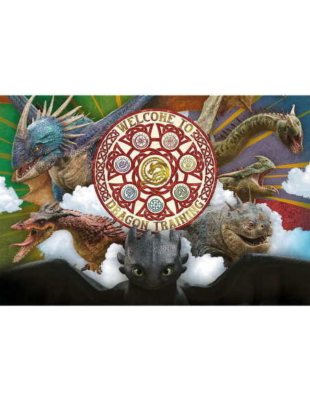 VV-16524,Puzzle Trefl 100 Cum Sa Iti Dresezi Dragonul Dragoni In Actiune