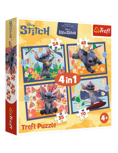 VV-34666,Puzzle 4in1 Disney Lilo Si Stitch Vacanta In Hawaii