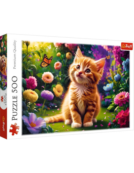 VV-37525,Puzzle Trefl 500 Pisicuta Draguta