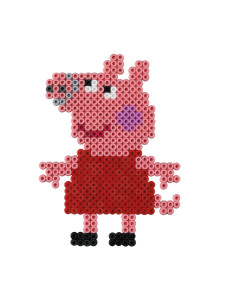 Ha7952,Peppa Pig, 4000 margele Hama midi si 2 plansete Patrat in cutie 2