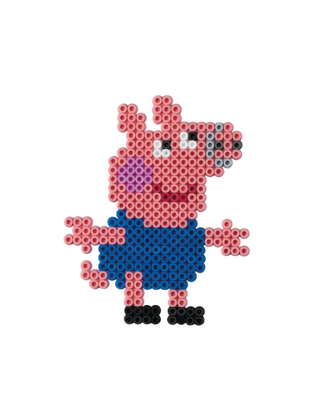 Ha7952,Peppa Pig, 4000 margele Hama midi si 2 plansete Patrat in cutie