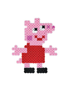 Ha7965,Peppa Pig - 2000 margele de calcat Hama midi si o planseta in cutie cu agatator 2
