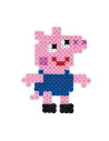 Ha7965,Peppa Pig - 2000 margele de calcat Hama midi si o planseta in cutie cu agatator