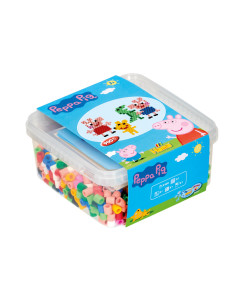 Ha8750,Peppa Pig - 900 margele Hama maxi si planseta patrat maxi in cutie
