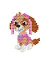 Ha7966,Patrula catelusilor, Paw Patrol, 2000 de margele Hama midi si o planseta hexagon in cutie cu agatator