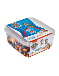 Ha8752,Patrula catelusilor, Paw Patrol, 900 margele Hama maxi si o planseta patrat maxi in cutie
