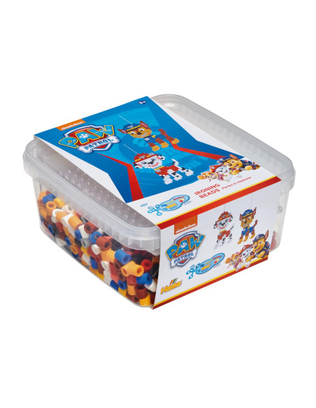 Ha8752,Patrula catelusilor, Paw Patrol, 900 margele Hama maxi si o planseta patrat maxi in cutie
