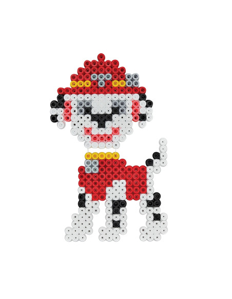 Ha8752,Patrula catelusilor, Paw Patrol, 900 margele Hama maxi si o planseta patrat maxi in cutie