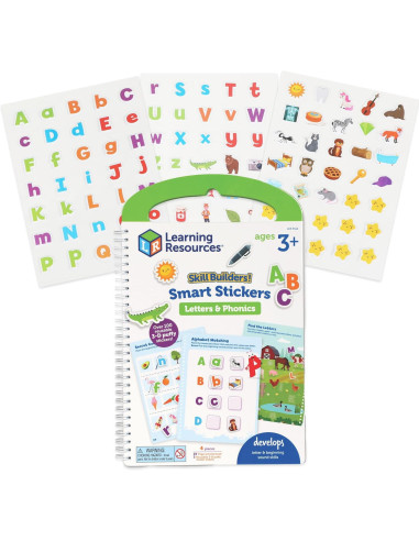 LER5512,Set activitati educative cu abtibilduri - Litere si sunete (lb.engleza)