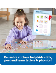 LER5512,Set activitati educative cu abtibilduri - Litere si sunete (lb.engleza) 2